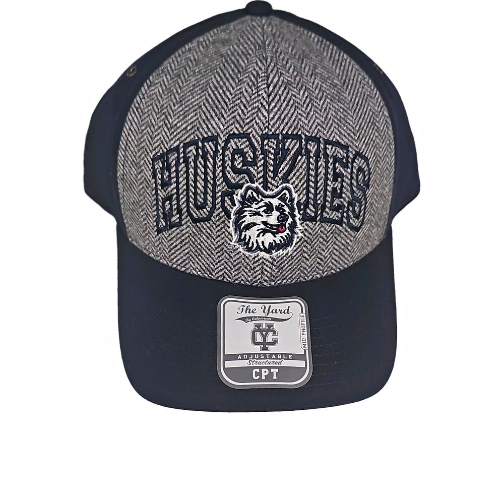 Colosseum UConn Huskies Hat The Yard Mid Profile Adjustable Structured Cap New